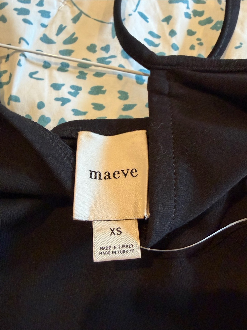 Maeve Black & Cream A-Line Mini Dress - Picture 4 of 4